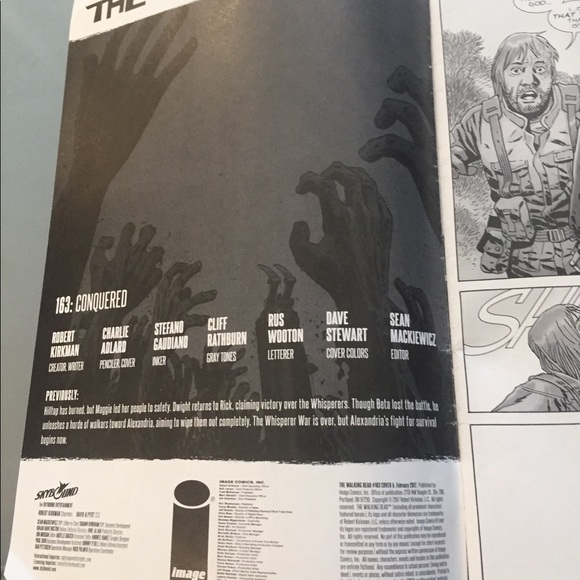 The Walking Dead Issue 163: Conjured. Signed - Picture 4 of 4
